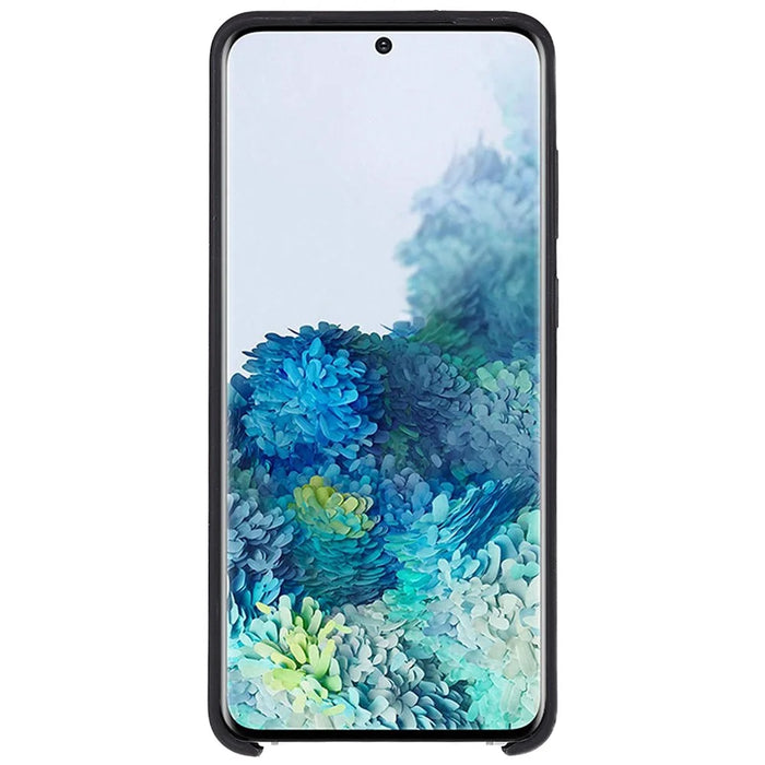 For Samsung Galaxy S20 Plus 5G/4G Phone Bag Case Durable Solid State Silicone Mobile Phone Protector Cover - Black - 4