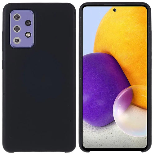 For Samsung Galaxy A52 4G/5G/A52s 5G Protective Slim Case Silicone Phone Cover Shockproof Phone Protector - Black - 1
