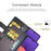 For Samsung Galaxy A22 5G (EU Version) Split Leather Genuine Leather Full Protection Wallet Stand Phone Case - Black - 5