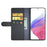 For Samsung Galaxy A53 5G Wallet Case Split Leather Genuine Leather Folio Flip Stand Shockproof Cover - Black - 2