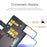 For Samsung Galaxy A53 5G Wallet Case Split Leather Genuine Leather Folio Flip Stand Shockproof Cover - Black - 5