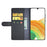 For Samsung Galaxy A33 5G Stand Wallet Phone Case Split Leather Genuine Leather Folio Flip Protective Cover - Black - 2