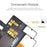 For Samsung Galaxy A33 5G Stand Wallet Phone Case Split Leather Genuine Leather Folio Flip Protective Cover - Black - 5