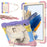 Robot C2 Series for Samsung Galaxy Tab A8 10.5 (2021) / (2022) Stylish PC + Silicone Tablet Case Hand Strap Kickstand Design Shockproof Cover - Colorful Pink - 1