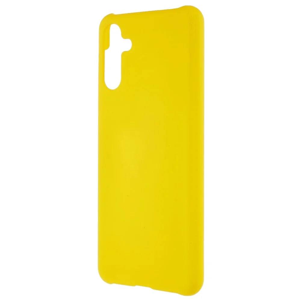 For Samsung Galaxy A13 5G Glossy Surface Hard PC Phone Case Anti-scratch Rubberized Protective Cover - Yellow - 2