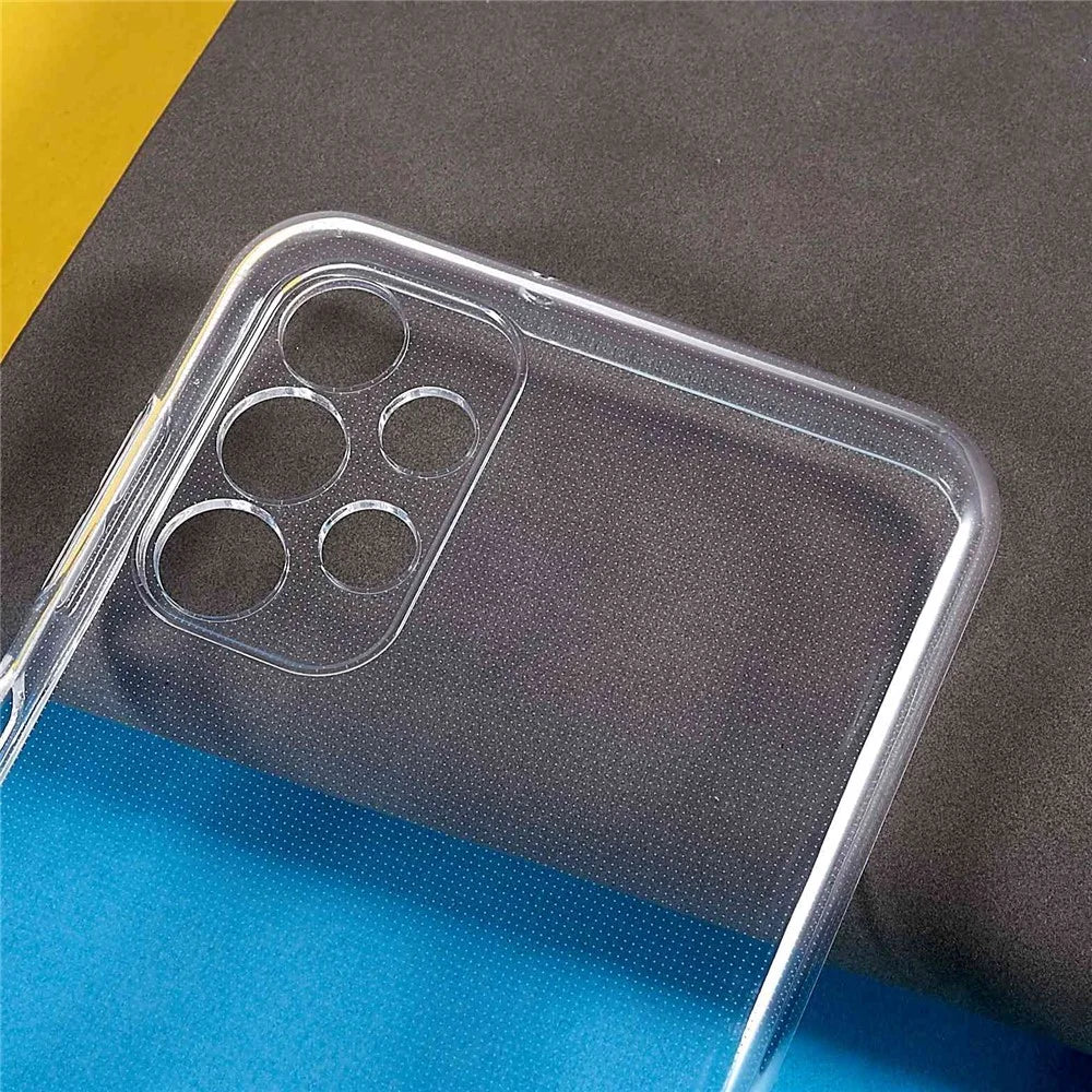 For Samsung Galaxy A13 4G 2.0mm Thickness Watermark-Free Transparent TPU Phone Protective Case - 3