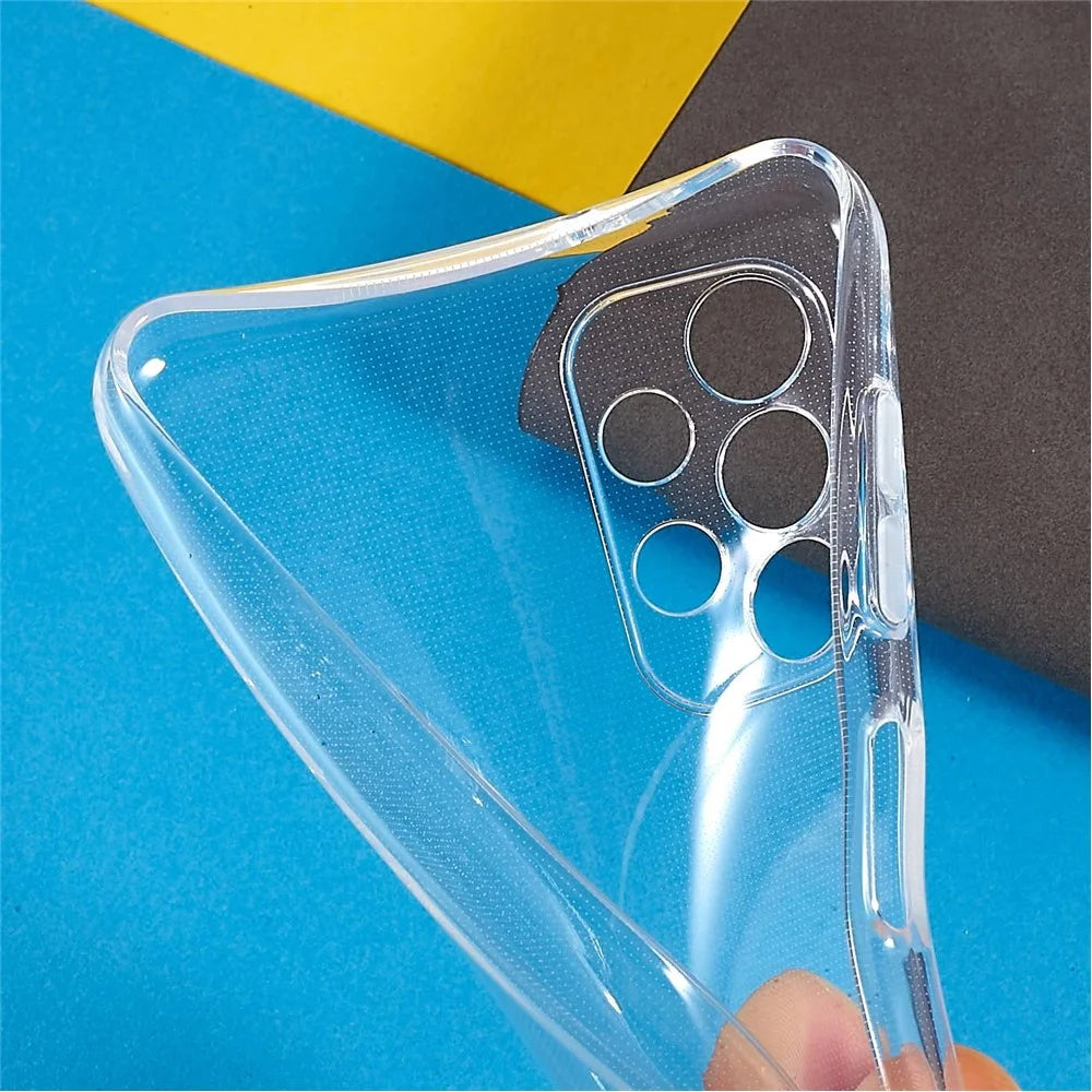 For Samsung Galaxy A13 4G 2.0mm Thickness Watermark-Free Transparent TPU Phone Protective Case - 6
