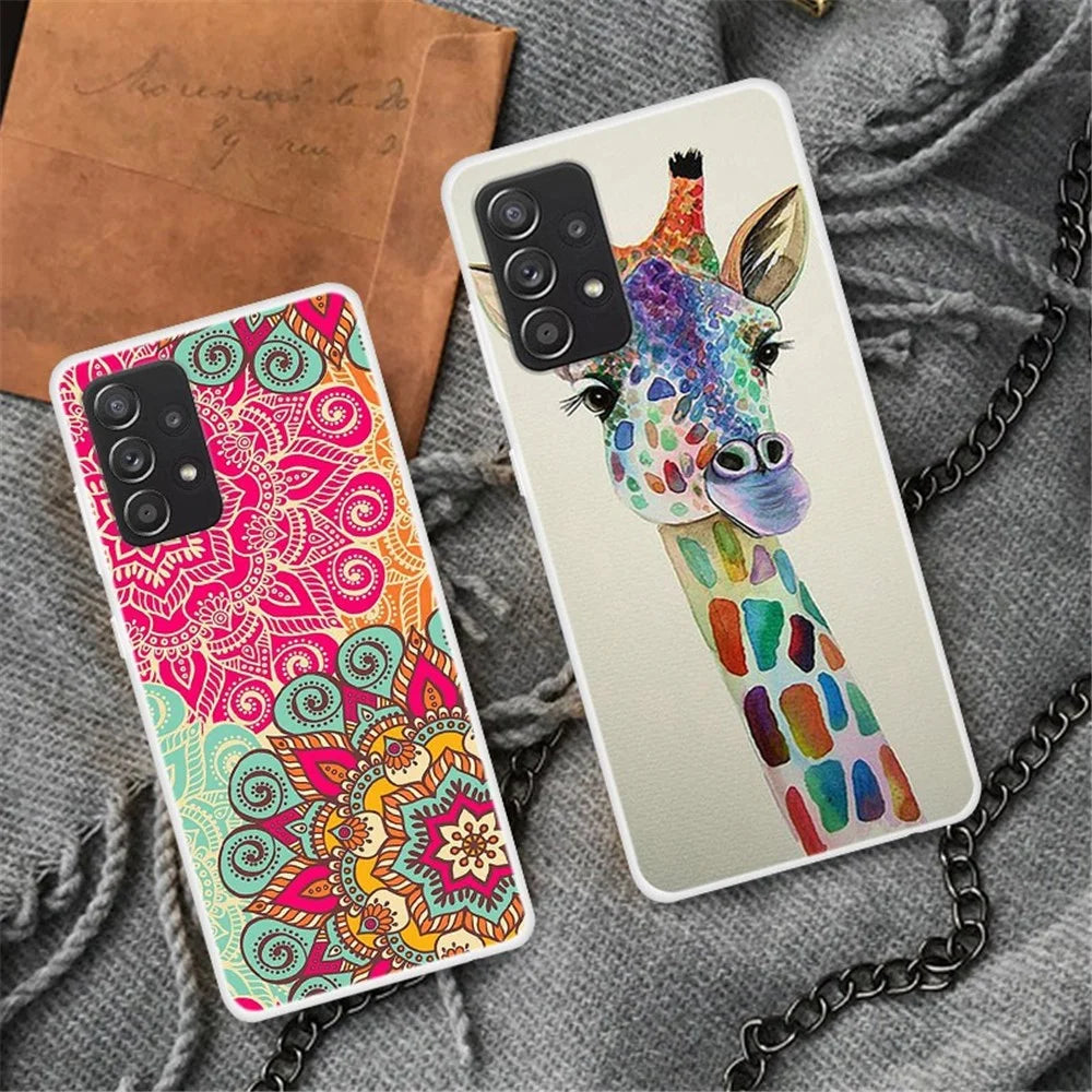 Pattern Printed Slim Case for Samsung Galaxy A33 5G Anti-drop Protective TPU Phone Cover - Tiger - 3