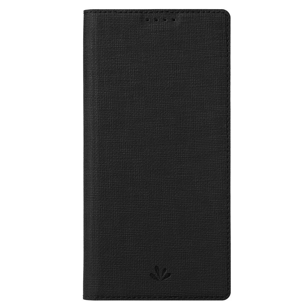 VILI DMX Series for Samsung Galaxy A03 Core PU Leather Phone Case, Card Holder Stand Protective Cover - Black - 7