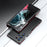 LUPHIE for Samsung Galaxy S22 Ultra 5G Drop-proof Anti-scratch Metal Frame Armor Bumper Case - Red/Black - 2