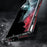 LUPHIE for Samsung Galaxy S22 Ultra 5G Drop-proof Anti-scratch Metal Frame Armor Bumper Case - Red/Black - 5