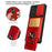 Slide Camera Protection Phone Case for Samsung Galaxy A13 4G, Ring Kickstand PC + TPU Hybrid Cover - Red - 2