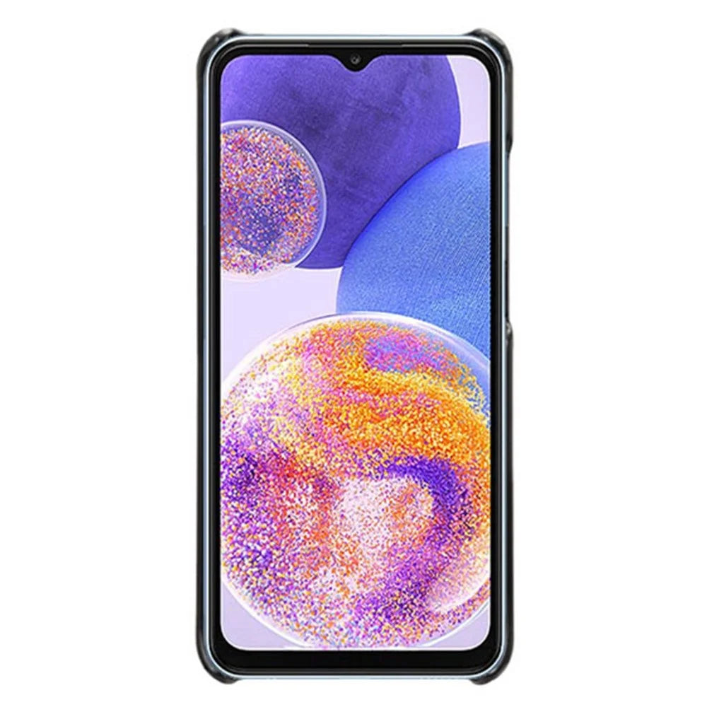 For Samsung Galaxy A23 5G (Global Version) / 4G Phone Cover Scratch-resistant Textured PU Leather Coated PC Phone Case - Black - 2