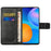 For Samsung Galaxy M23 5G/F23 5G Imprinted Butterfly Flower Pattern Leather Case Wallet Stand Cover with Strap - Black - 3