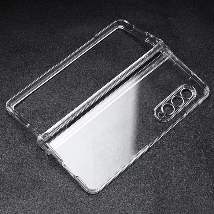 For Samsung Galaxy Z Fold3 5G Folding Transparent Phone Case Full Protection Anti-scratch Cover with Pen Holder - 3