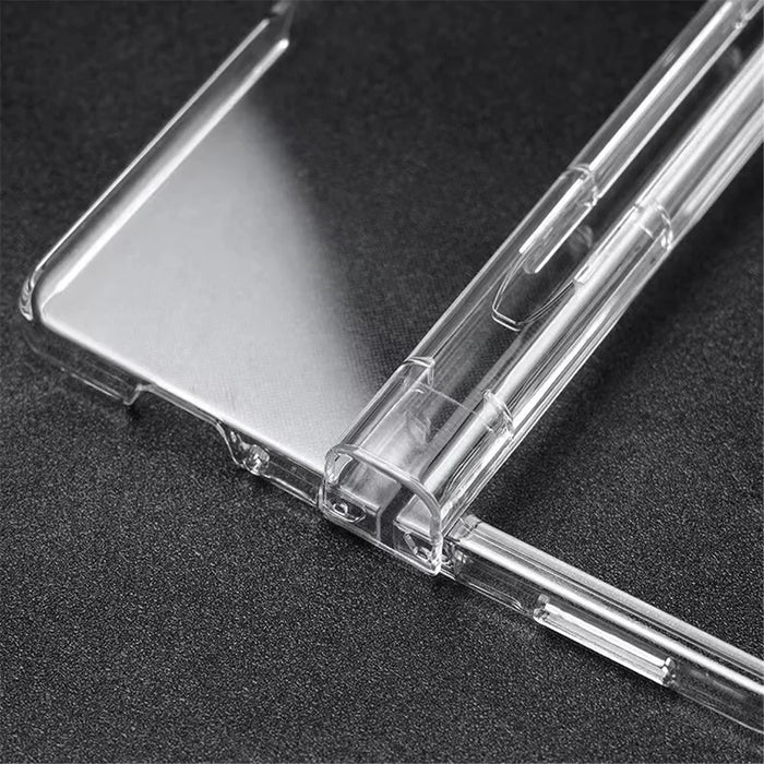 For Samsung Galaxy Z Fold3 5G Folding Transparent Phone Case Full Protection Anti-scratch Cover with Pen Holder - 7
