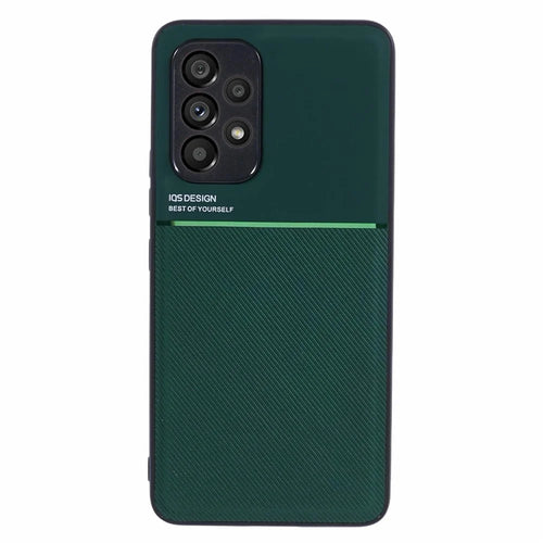 For Samsung Galaxy A53 5G Imprinted PU Leather + TPU Anti-drop Phone Case with Built-in Metal Sheet - Green - 1