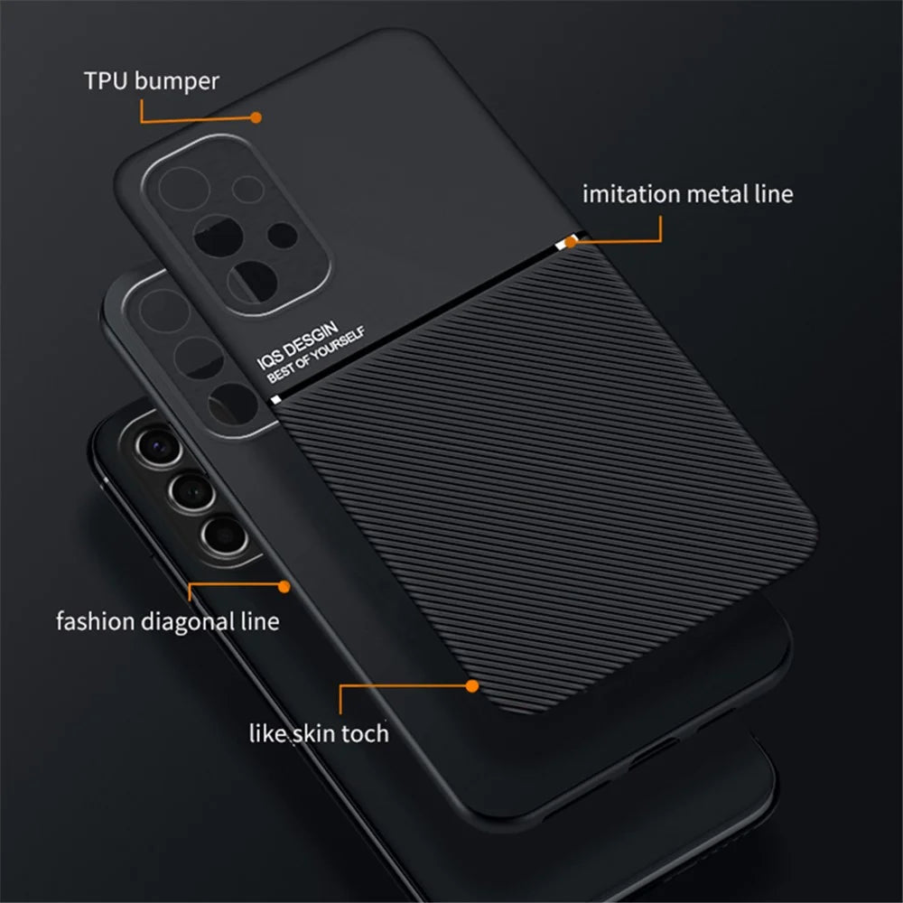 For Samsung Galaxy A13 4G Imprinted PU Leather Phone Case TPU Back Cover with Built-in Metal Sheet - Red - 6