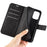 For Samsung Galaxy M33 5G (Global Version) Magnetic Clasp Textured PU Leather Stand Phone Case Wallet Folio Flip Cover - Black - 5