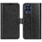 For Samsung Galaxy M33 5G (Global Version) Crazy Horse Texture Folio Flip Leather Phone Case Wallet Stand Cover - Black - 1