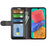 For Samsung Galaxy M33 5G (Global Version) Crazy Horse Texture Folio Flip Leather Phone Case Wallet Stand Cover - Black - 2