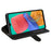 For Samsung Galaxy M33 5G (Global Version) Crazy Horse Texture Folio Flip Leather Phone Case Wallet Stand Cover - Black - 3