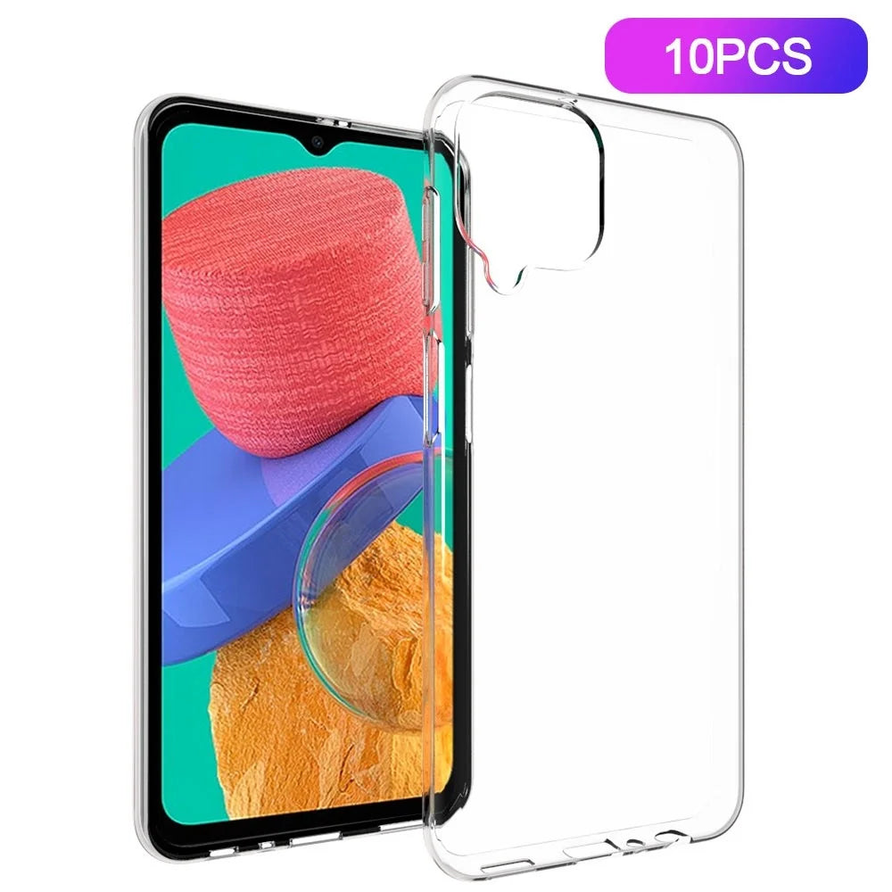 10Pcs / Pack Mobile Phone Cover for Samsung Galaxy M33 5G (Global Version),Anti-scratch HD Clear TPU Inner Watermark-Free Protection Phone Case - 1