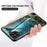 For Samsung Galaxy M53 5G Marble Pattern Tempered Glass + PC + TPU Scratch-resistant Protective Phone Shell Case - Black Marble - 2