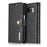 DG.MING Split Leather Wallet + PC 2-in-1 Phone Case Phone Covering for Samsung Galaxy S7 G930 - Black - 1