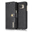 DG.MING Split Leather Wallet + PC 2-in-1 Phone Case Phone Covering for Samsung Galaxy S7 G930 - Black - 2