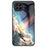 For Samsung Galaxy M33 5G (Global Version) Slim Light Drop-proof Starry Sky Pattern Design Tempered Glass Back Case Hard PC TPU Shell - Bright Starry Sky - 1