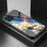 For Samsung Galaxy M33 5G (Global Version) Slim Light Drop-proof Starry Sky Pattern Design Tempered Glass Back Case Hard PC TPU Shell - Bright Starry Sky - 2