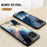 For Samsung Galaxy M33 5G (Global Version) Slim Light Drop-proof Starry Sky Pattern Design Tempered Glass Back Case Hard PC TPU Shell - Bright Starry Sky - 4