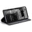 AUTSPACE A01 Series for Samsung Galaxy A73 5G PU Leather Case RFID Blocking Wallet Flip Stand Cover - Black - 3