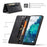 AUTSPACE A01 Series for Samsung Galaxy S20 FE 4G/5G/S20 Lite/S20 Fan Edition 4G/5G/S20 FE 2022 PU Leather Case RFID Blocking Cover - Black - 4