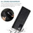 AUTSPACE A01 Series for Samsung Galaxy S20 FE 4G/5G/S20 Lite/S20 Fan Edition 4G/5G/S20 FE 2022 PU Leather Case RFID Blocking Cover - Black - 6