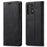 AUTSPACE A01 Series for Samsung Galaxy A53 5G PU Leather Case RFID Blocking Wallet Flip Stand Cover - Black - 1