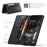 AUTSPACE A01 Series for Samsung Galaxy A53 5G PU Leather Case RFID Blocking Wallet Flip Stand Cover - Black - 4