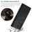 AUTSPACE A01 Series for Samsung Galaxy A53 5G PU Leather Case RFID Blocking Wallet Flip Stand Cover - Black - 6