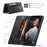 AUTSPACE A01 Series for Samsung Galaxy A72 4G/5G PU Leather Case RFID Blocking Wallet Flip Stand Cover - Black - 4
