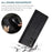 AUTSPACE A01 Series for Samsung Galaxy A72 4G/5G PU Leather Case RFID Blocking Wallet Flip Stand Cover - Black - 6