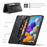 AUTSPACE A01 Series for Samsung Galaxy A21s PU Leather Case RFID Blocking Vintage Wallet Stand Flip Cover - Black - 5