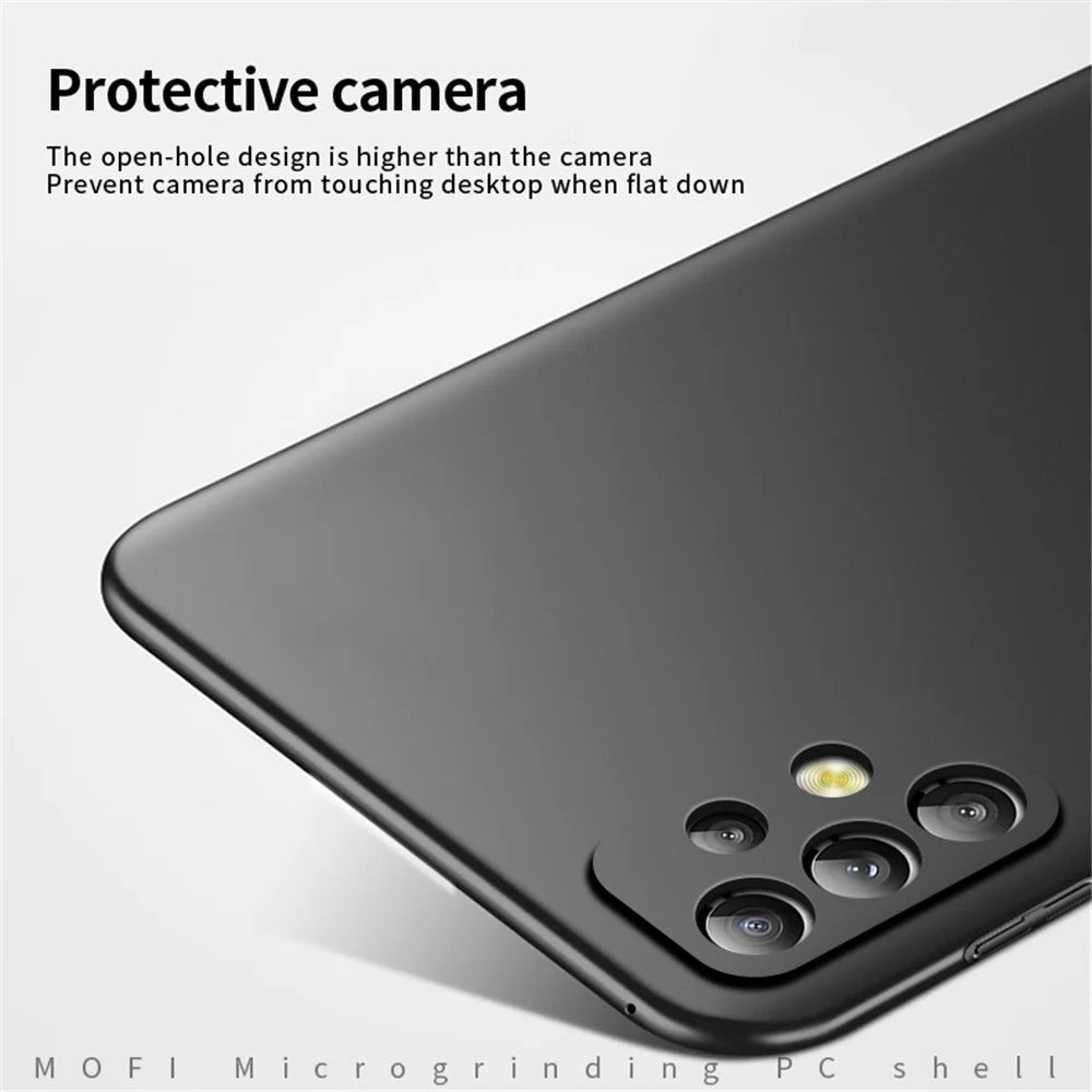 MOFI JK PC Series-1 Shield for Samsung Galaxy A33 5G Anti-fingerprint Ultra-slim Phone Case Silky Touch Matte Hard PC Back Cover - Black - 3