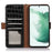 For Samsung Galaxy A53 5G Crocodile Texture RFID Blocking Genuine Cowhide Leather Wallet Phone Cover, Stand Magnetic Flip Folio Case - Black - 2