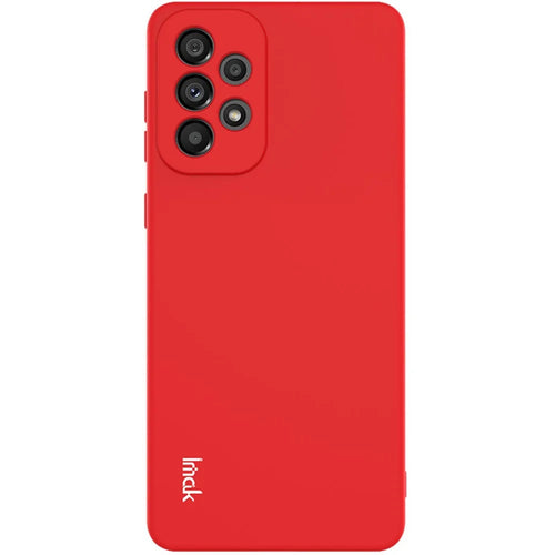 IMAK UC-2 Series For Samsung Galaxy A73 5G Wear-resistant Solid Color Skin-touch Well-protected Phone TPU Case Shell - Red - 1