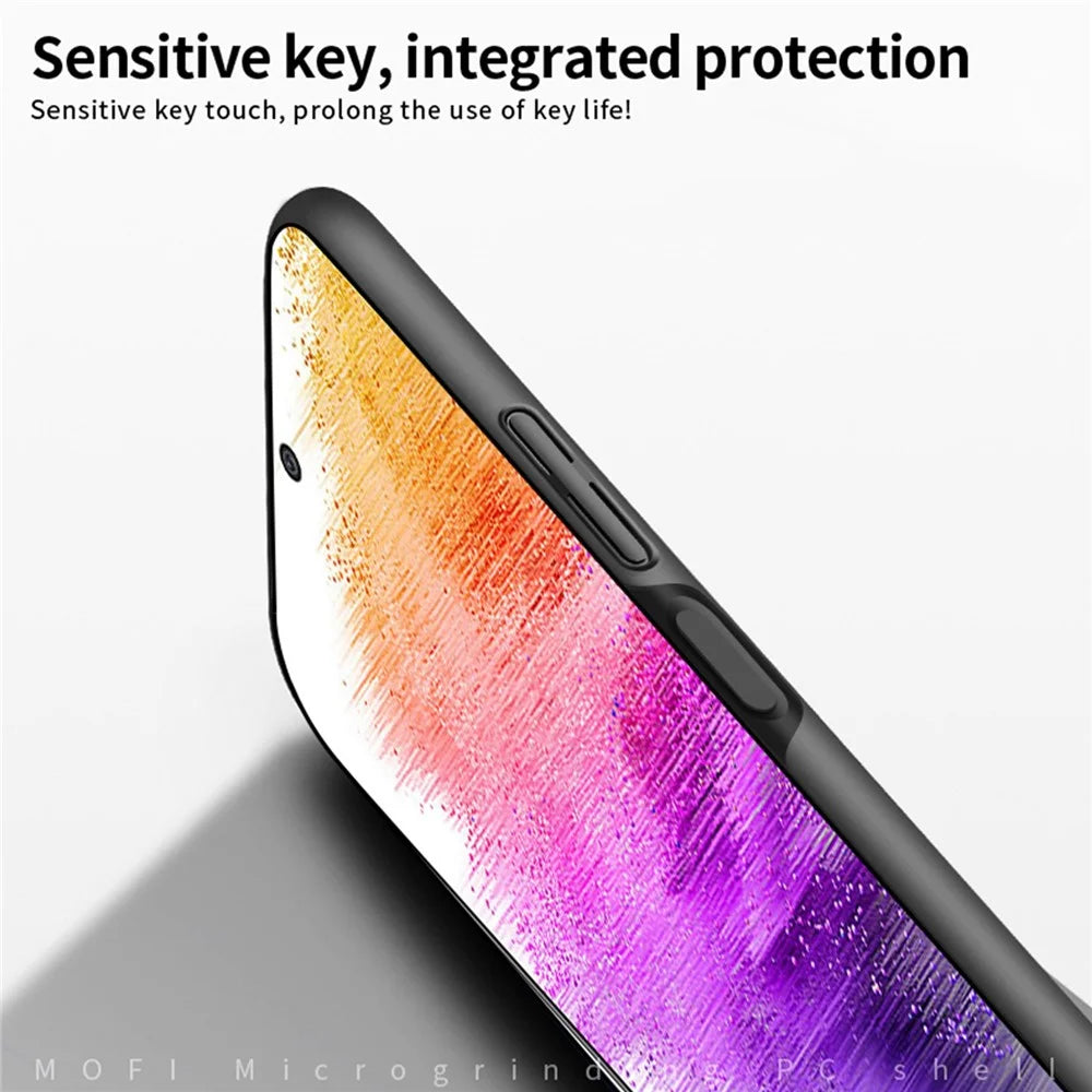MOFI JK PC Series-1 Shield for Samsung Galaxy A73 5G Precise Cutout Shockproof Matte Phone Case Hard PC Protective Back Cover with Strap - Black - 4