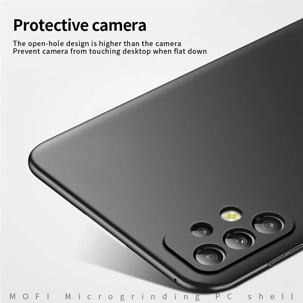 MOFI JK PC Series-1 Shield for Samsung Galaxy A73 5G Precise Cutout Shockproof Matte Phone Case Hard PC Protective Back Cover with Strap - Black - 5