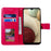 For Samsung Galaxy M33 5G (Global Version) Mandala Flower Pattern Imprinted PU Leather Magnetic Flip Cover Wrist Strap Wallet Stand Feature Shockproof Protective Case - Rose - 2