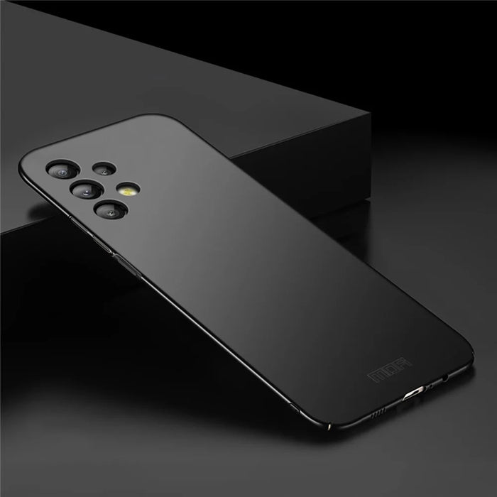 MOFI JK PC Series-1 Shield Phone PC Back Cover for Samsung Galaxy A32 5G/M32 5G, Matte Surface Mobile Phone Protective Case with Strap - Black - 2