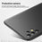 MOFI JK PC Series-1 Shield Phone PC Back Cover for Samsung Galaxy A32 5G/M32 5G, Matte Surface Mobile Phone Protective Case with Strap - Black - 5